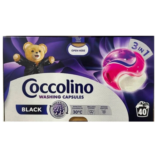 Капсулы для стирки черной и темной одежды Coccolino Black & Dark, 40 шт